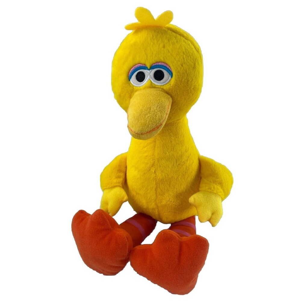 Sesame Street BIG BIRD 15" Plush Stuffed Animal Toy Sewn Eyes Sesame Workshop